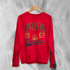 Basketball Since Forever Sweatshirt 1967 Denver Shirt University Merch - Red - WorldWideShirt