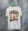Basketball Since Forever T-shirt 1967 Denver Shirt University Merch - White - WorldWideShirt