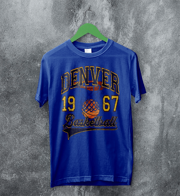 Basketball Since Forever T-shirt 1967 Denver Shirt University Merch - Royal Blue - WorldWideShirt