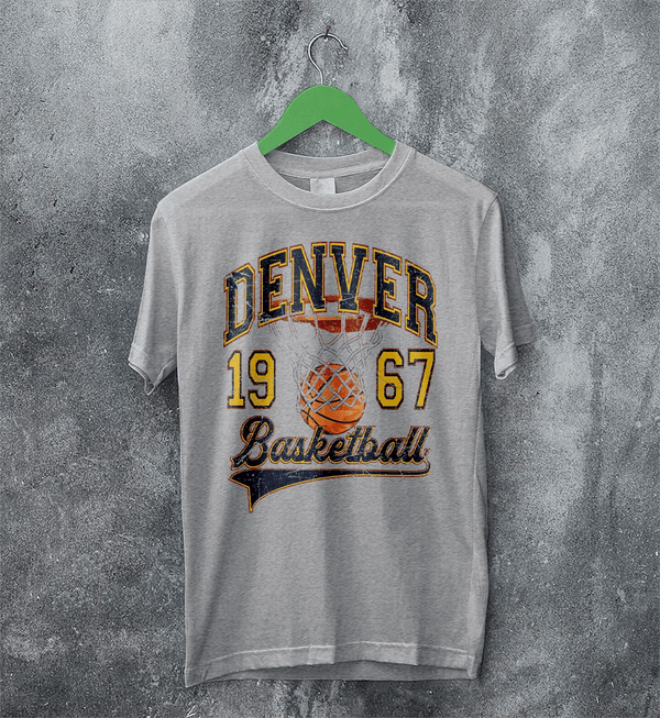 Basketball Since Forever T-shirt 1967 Denver Shirt University Merch - Sport Grey - WorldWideShirt