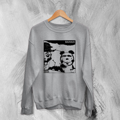 Bauhaus Sweatshirt Mask Album Art Sweater Bauhaus Band Merch - WorldWideShirt