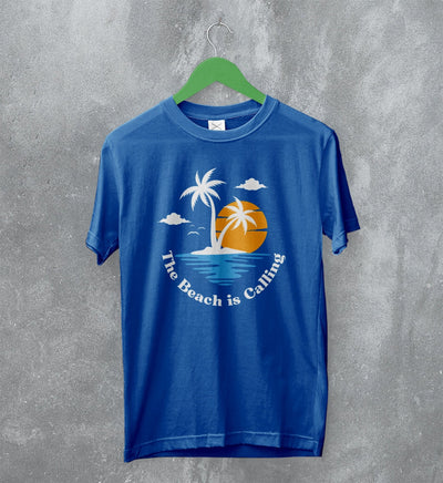 Beach T-Shirt The Beach Is Calling Shirt Y2K Vacation Merch - WorldWideShirt