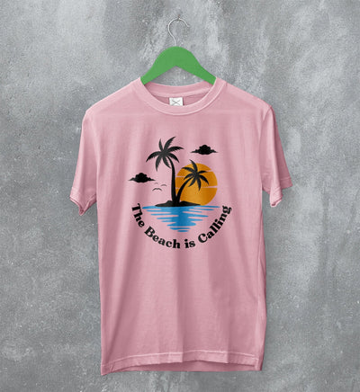 Beach T-Shirt The Beach Is Calling Shirt Y2K Vacation Merch - WorldWideShirt