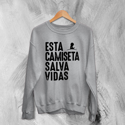 Becky G Sweatshirt Esta Camiseta Salva Vidas Sweater Saving Children Merch - WorldWideShirt