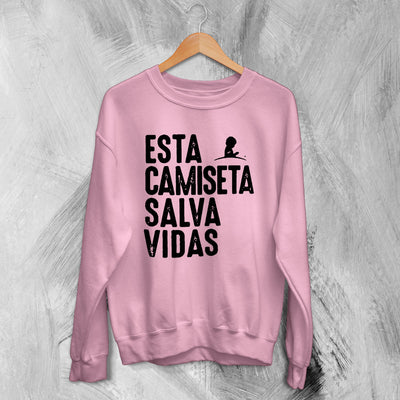 Becky G Sweatshirt Esta Camiseta Salva Vidas Sweater Saving Children Merch - WorldWideShirt