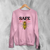 Bee Sweatshirt Safe The Bee Sweater Wildlife Animal Illustration Gift - WorldWideShirt