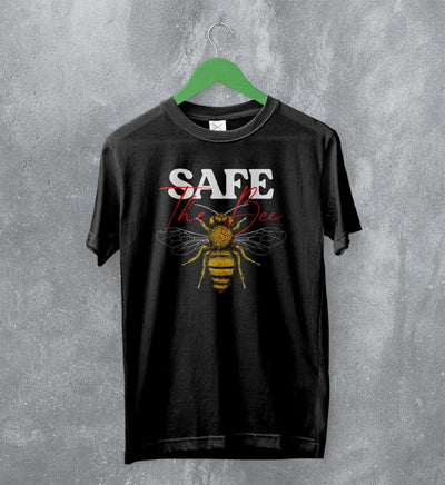 Bee T-Shirt Safe The Bee Shirt Wildlife Animal Illustration Gift - WorldWideShirt