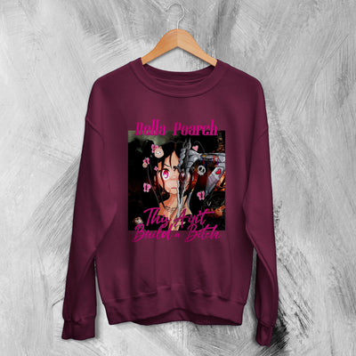 Bella Poarch Sweatshirt Build A Bitch Sweater Bella Poarch Pop Merch - WorldWideShirt