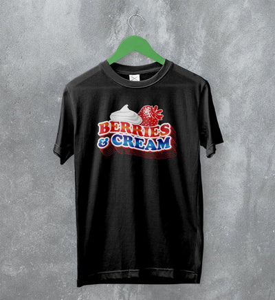 Berries & Cream T-Shirt Tiktok Meme Shirt Berries & Cream Lover - WorldWideShirt