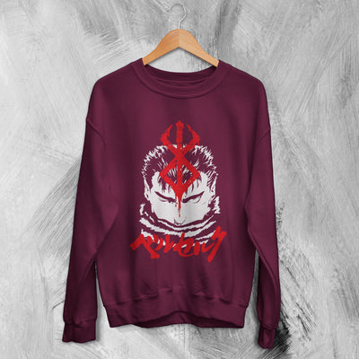 Berserk Sweatshirt Manga Guts Sweater Knight Berserk Anime Merch - WorldWideShirt