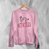 Bikini Kill Sweatshirt Middle Finger Shirt Vintage Punk Rock Dog Sweater - WorldWideShirt