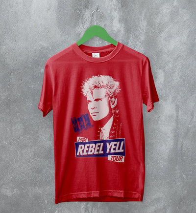 Billy Idol T-Shirt 1984 Tour Billy Rebel Yell Shirt 80s Music Merch - WorldWideShirt