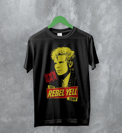 Billy Idol T-Shirt 1984 Tour Billy Rebel Yell Shirt 80s Music Merch - WorldWideShirt