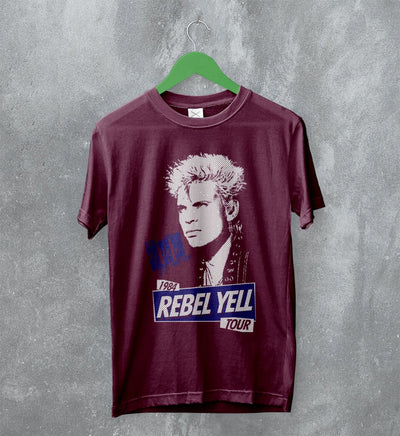 Billy Idol T-Shirt 1984 Tour Billy Rebel Yell Shirt 80s Music Merch - WorldWideShirt