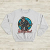 Billy Joel Retro Biker Sweatshirt 80s Rock Legend Crewneck Motorcycle Billy Joel Shirt - White - WorldWideShirt