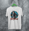 Billy Joel Retro Biker T-Shirt 80s Rock Legend Tee Motorcycle Billy Joel Shirt - White - WorldWideShirt