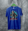 Billy Joel Retro Biker T-Shirt 80s Rock Legend Tee Motorcycle Billy Joel Shirt - Royal Blue - WorldWideShirt