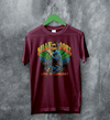 Billy Joel Tour T-Shirt Live in Concert Billy Joel Shirt Inglewood 1980 Merch - Red Maroon - WorldWideShirt