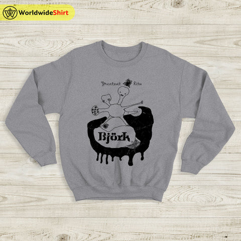 Bjork Sweatshirt Greatest Hits Graphic Sweater Bjork Shirt - WorldWideShirt