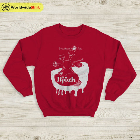 Bjork Sweatshirt Greatest Hits Graphic Sweater Bjork Shirt - WorldWideShirt
