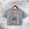 Blink 182 Rabbit Logo Crop Top Blink 182 Shirt Aesthetic Y2K Shirt - WorldWideShirt