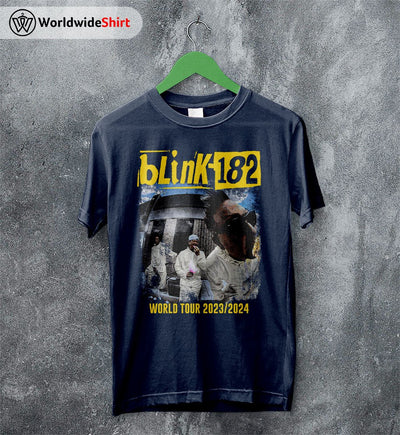 Blink-182 World Tour 2023-2024 T Shirt Blink-182 Shirt Music Shirt - WorldWideShirt