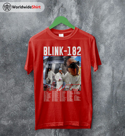 Blink-182 World Tour 2023 T Shirt Blink-182 Shirt Music Shirt - WorldWideShirt