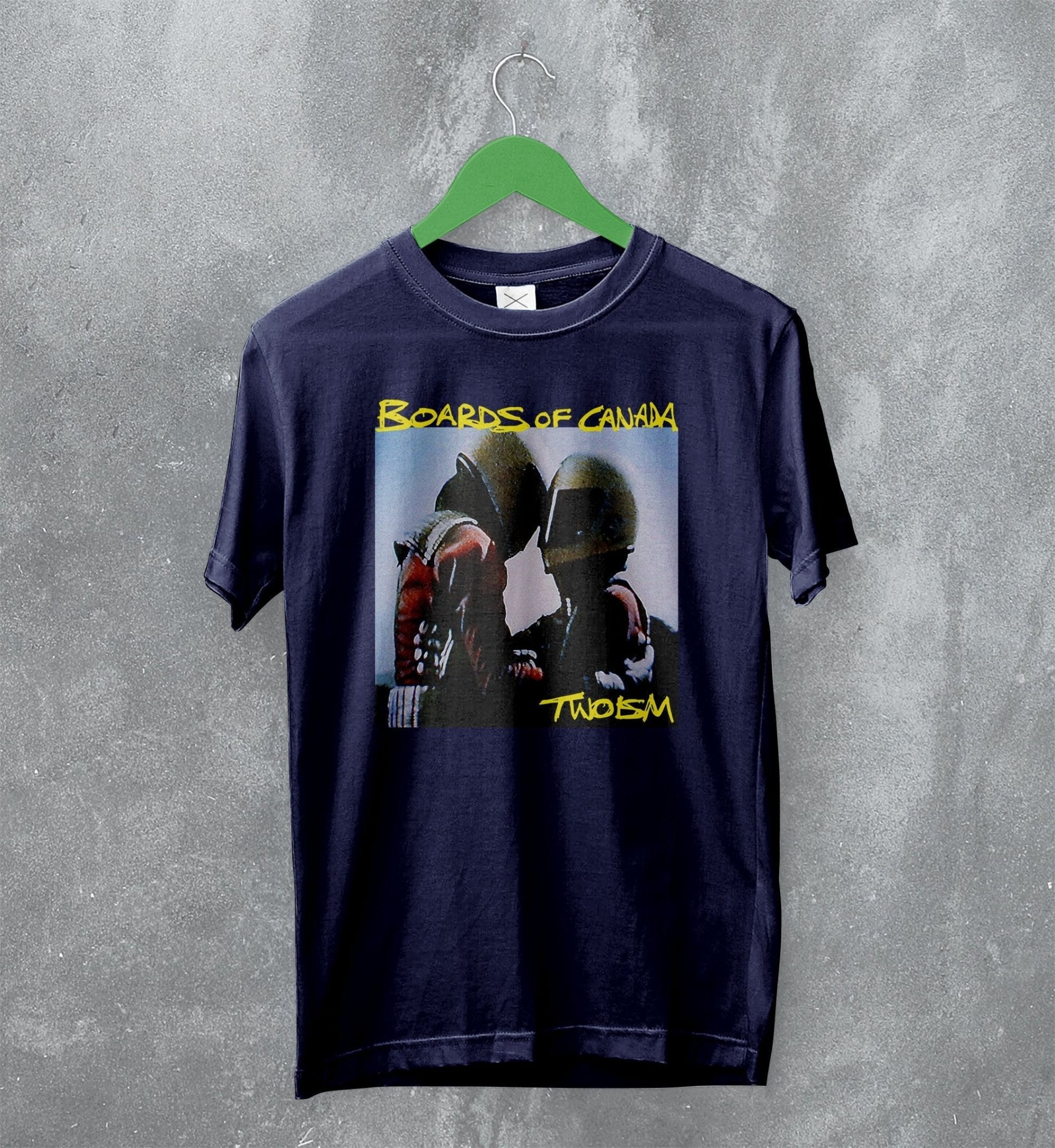 boards of canada gear Boards Of Canada T-Shirt Twoism Album Art Shirt Electronic Music Fan Gear IF-BORDOCND02-SHIRT / Navy Blue / L