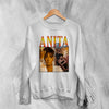 Bootleg Anita Baker Sweatshirt Vintage Anita Baker Sweater Soul Music Merch - WorldWideShirt