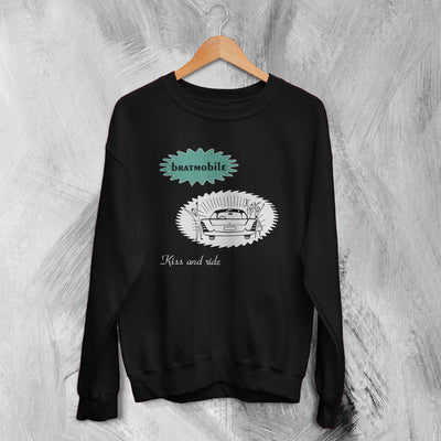 Bratmobile Sweatshirt Bratmobile Kiss and Ride Sweater Punk Rock Band Merch - WorldWideShirt