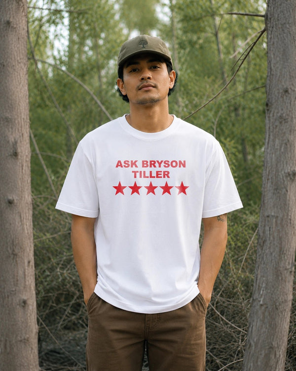 Bryson Tiller T-Shirt Rap Ask Bryson Tiller Shirt Vintage Rapper Music Tee - White - WorldWideShirt