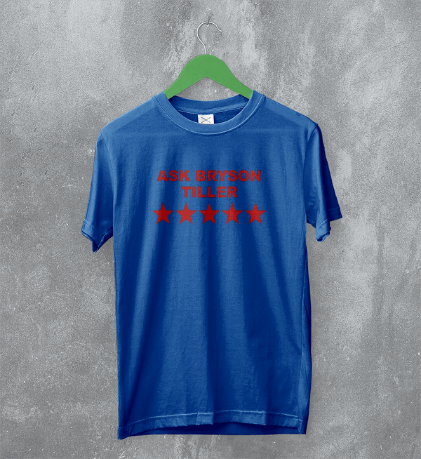 Bryson Tiller T-Shirt Rap Ask Bryson Tiller Shirt Vintage Rapper Music Tee - Royal Blue - WorldWideShirt