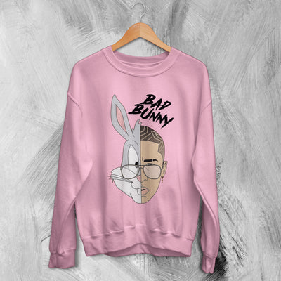 Bugs Bunny X Bad Bunny Sweatshirt Bad Bunny Sweater Rapper Shirt - WorldWideShirt