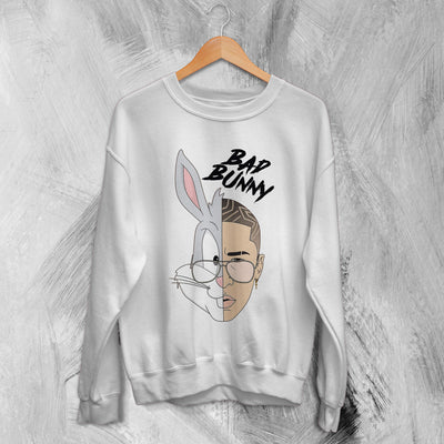 Bugs Bunny X Bad Bunny Sweatshirt Bad Bunny Sweater Rapper Shirt - WorldWideShirt