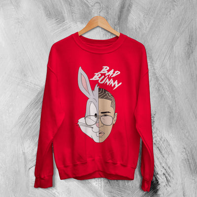 Bugs Bunny X Bad Bunny Sweatshirt Bad Bunny Sweater Rapper Shirt - WorldWideShirt