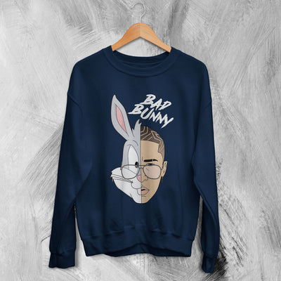 Bugs Bunny X Bad Bunny Sweatshirt Bad Bunny Sweater Rapper Shirt - WorldWideShirt