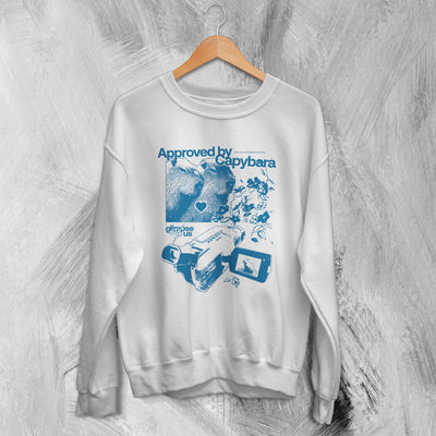 Capybara Sweatshirt Approved By Capybara Sweater Mammalia Lover - WorldWideShirt