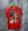 Cardi B Bootleg T-Shirt Rap Cardi B Shirt Retro Rapper Style Tee Music Streetwear - Red - WorldWideShirt