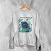 Cat Sweatshirt I Hate People Sweater Introvert Gift Cat Lover - WorldWideShirt