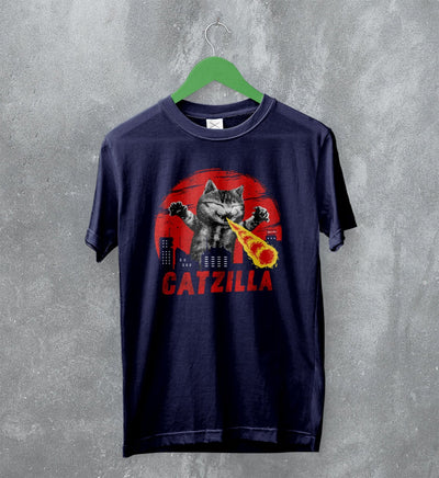 Catzilla T-Shirt Cat Shirt Japan Cool Cat Lover Gift Godzilla Fan - WorldWideShirt