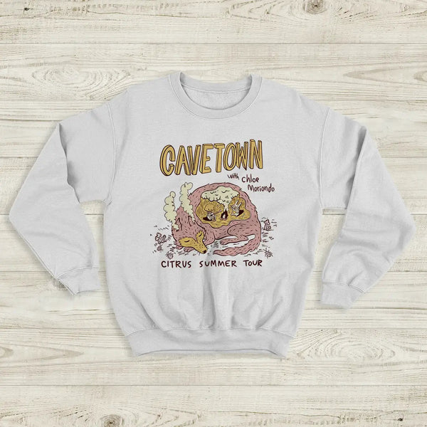 Cavetown Citrus Summer Tour Sweatshirt The Cavetown And Chloe Moriondo Shirt - White - WorldWideShirt