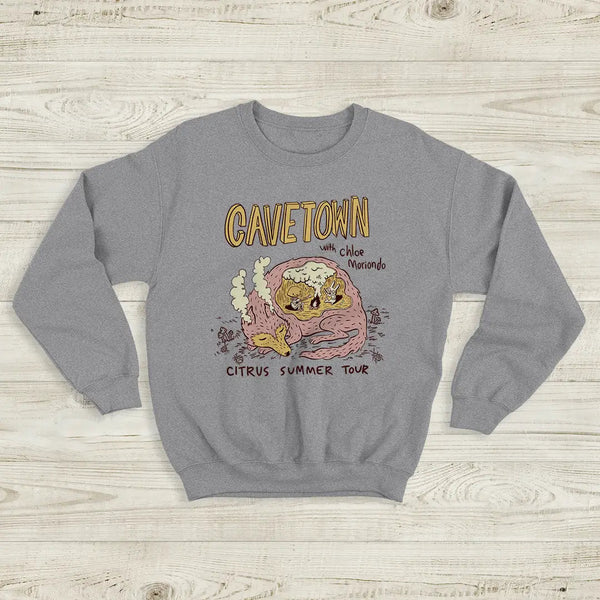 Cavetown Citrus Summer Tour Sweatshirt The Cavetown And Chloe Moriondo Shirt - Sport Grey - WorldWideShirt
