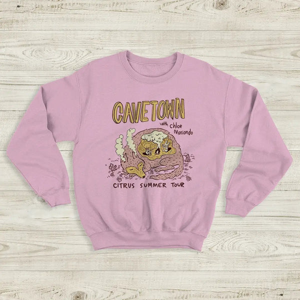 Cavetown Citrus Summer Tour Sweatshirt The Cavetown And Chloe Moriondo Shirt - Light Pink - WorldWideShirt
