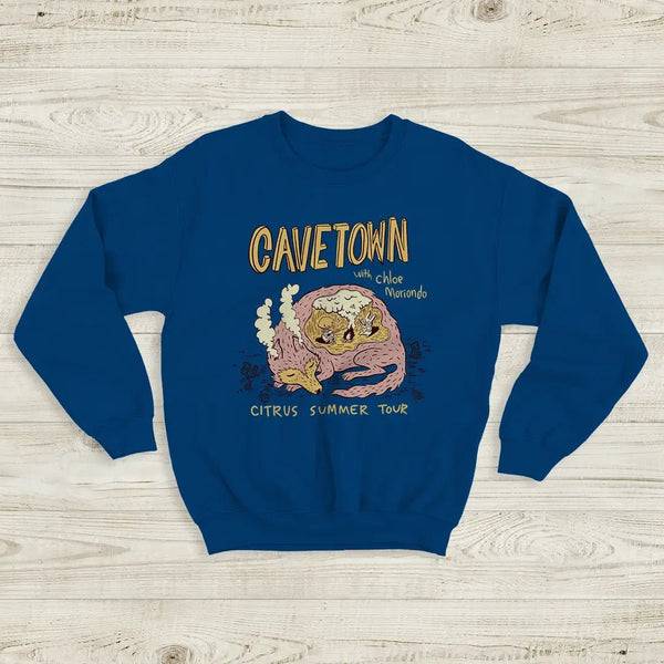 Cavetown Citrus Summer Tour Sweatshirt The Cavetown And Chloe Moriondo Shirt - Royal Blue - WorldWideShirt