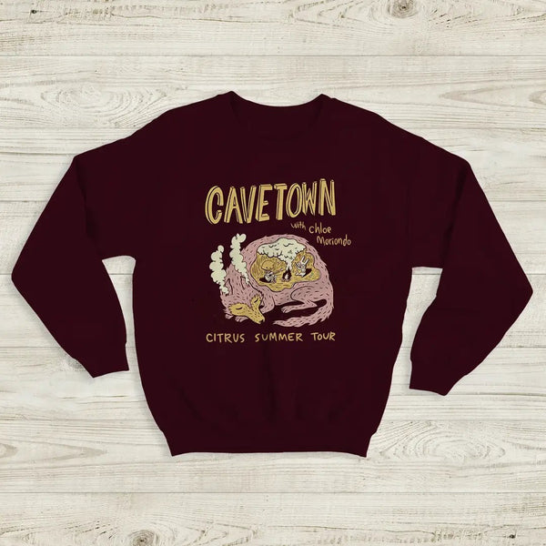 Cavetown Citrus Summer Tour Sweatshirt The Cavetown And Chloe Moriondo Shirt - Red Maroon - WorldWideShirt