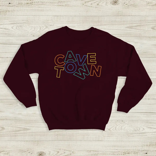 Cavetown Logo Sweatshirt Alt Indie Cavetown Shirt Vintage Aesthetic Merch - Red Maroon - WorldWideShirt