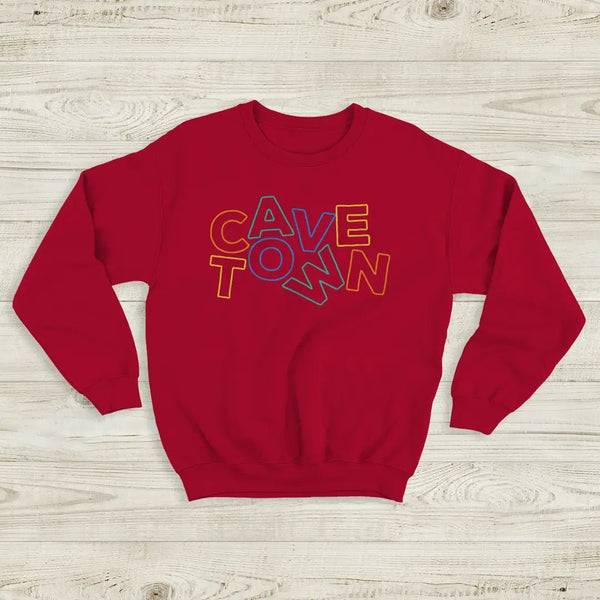 Cavetown Logo Sweatshirt Alt Indie Cavetown Shirt Vintage Aesthetic Merch - Red - WorldWideShirt