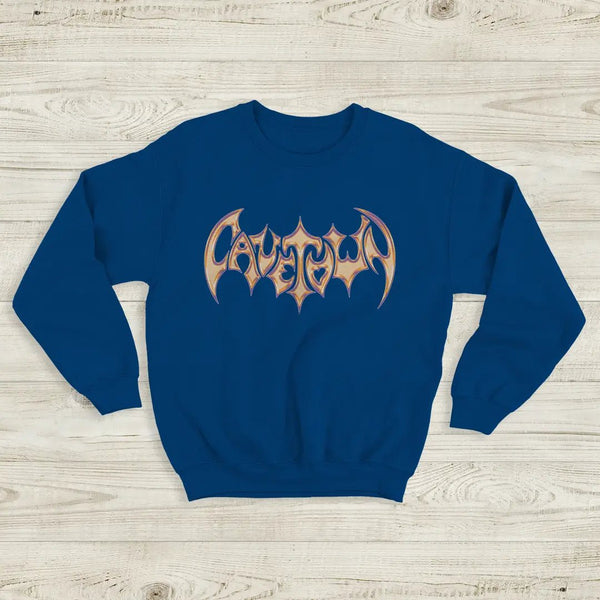 Cavetown Logo Sweatshirt Indie Bat Cavetown Shirt Gentle Ukulele Music Merch - Royal Blue - WorldWideShirt