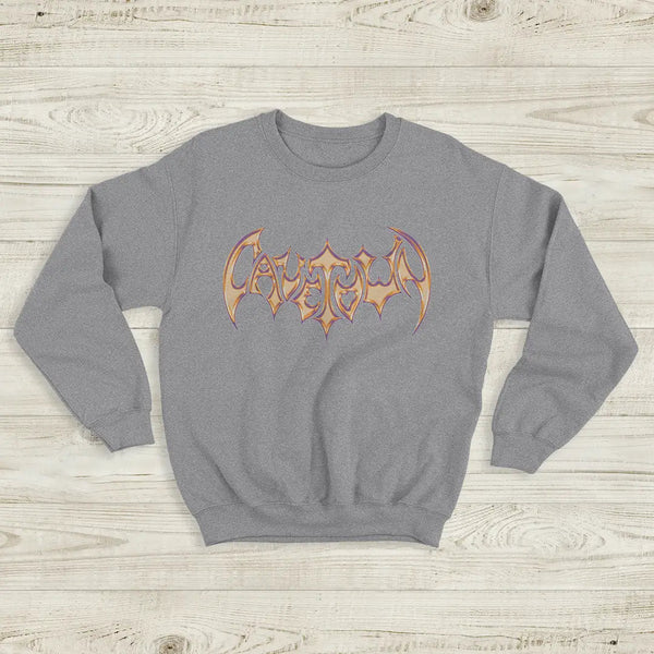 Cavetown Logo Sweatshirt Indie Bat Cavetown Shirt Gentle Ukulele Music Merch - Sport Grey - WorldWideShirt