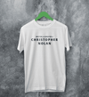 Christopher Nolan Credit T-Shirt Directed By Christopher Nolan Shirt The Odyssey Tee - White - WorldWideShirt